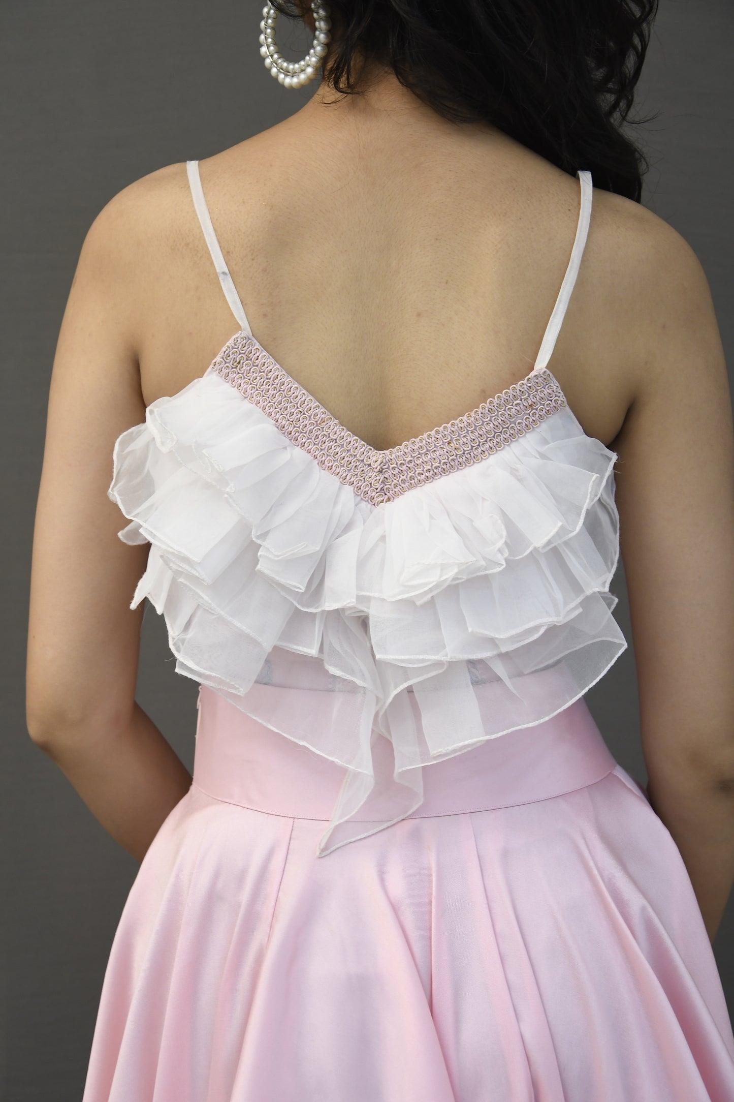 Rose Pink Ruffle Blouse