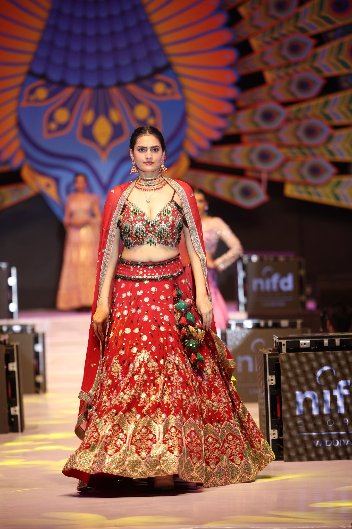 Red Bridle Lehnga Choli (Sold Out)