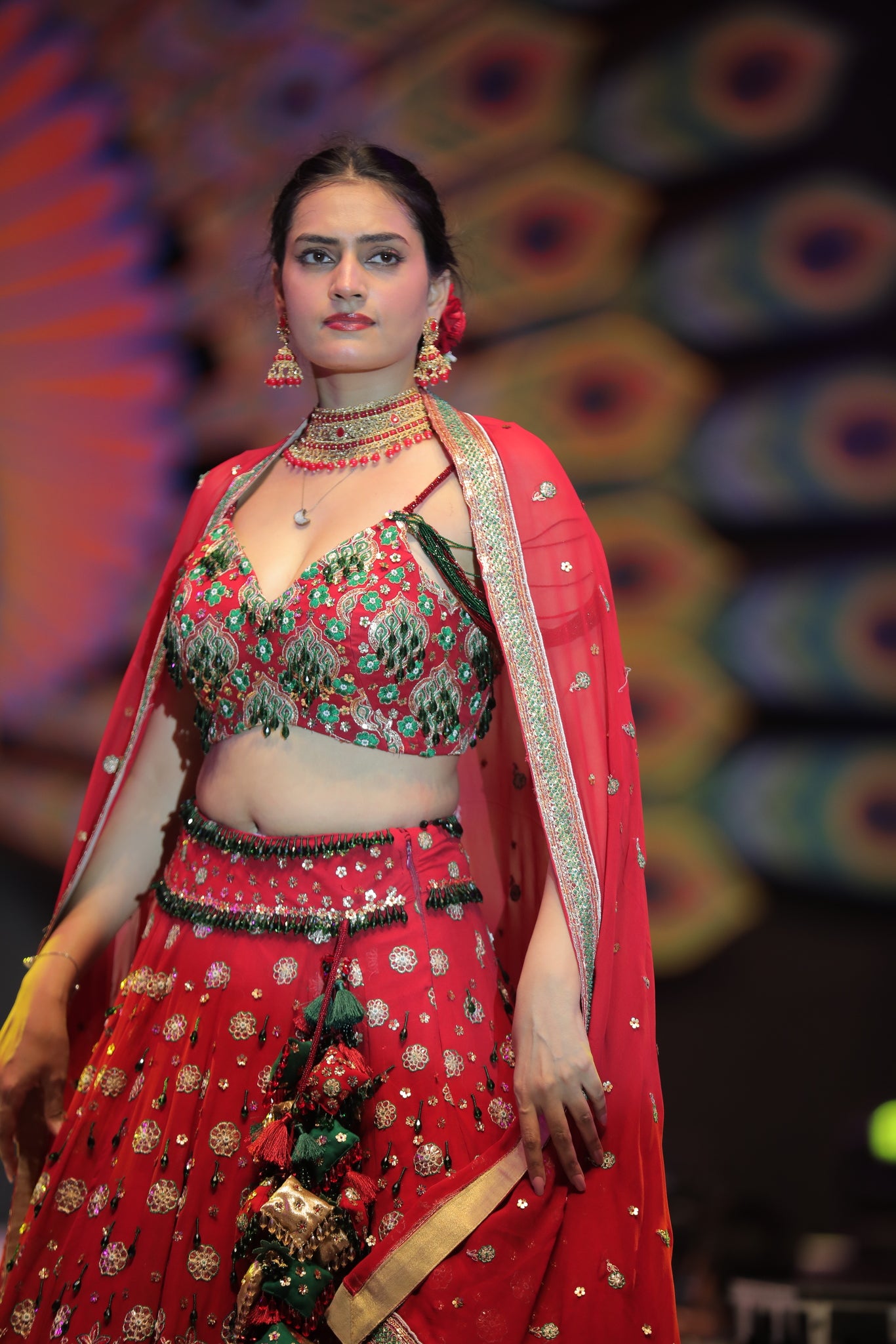 Red Bridle Lehnga Choli (Sold Out)