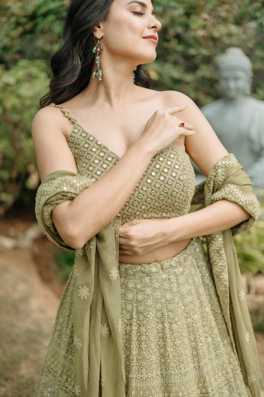 Mirror-Studded Blouse