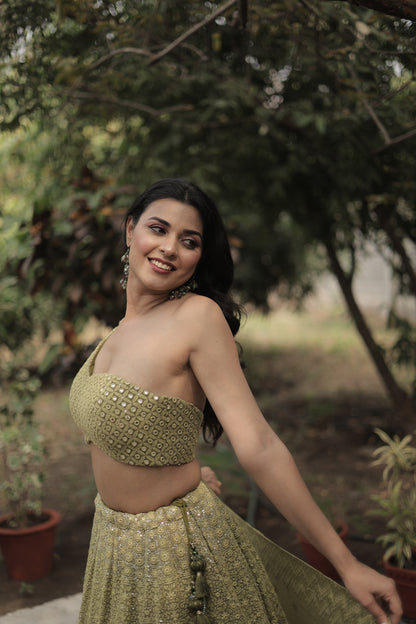 Mirror-Studded Blouse