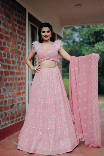 Taffy Pink Lehenga Set