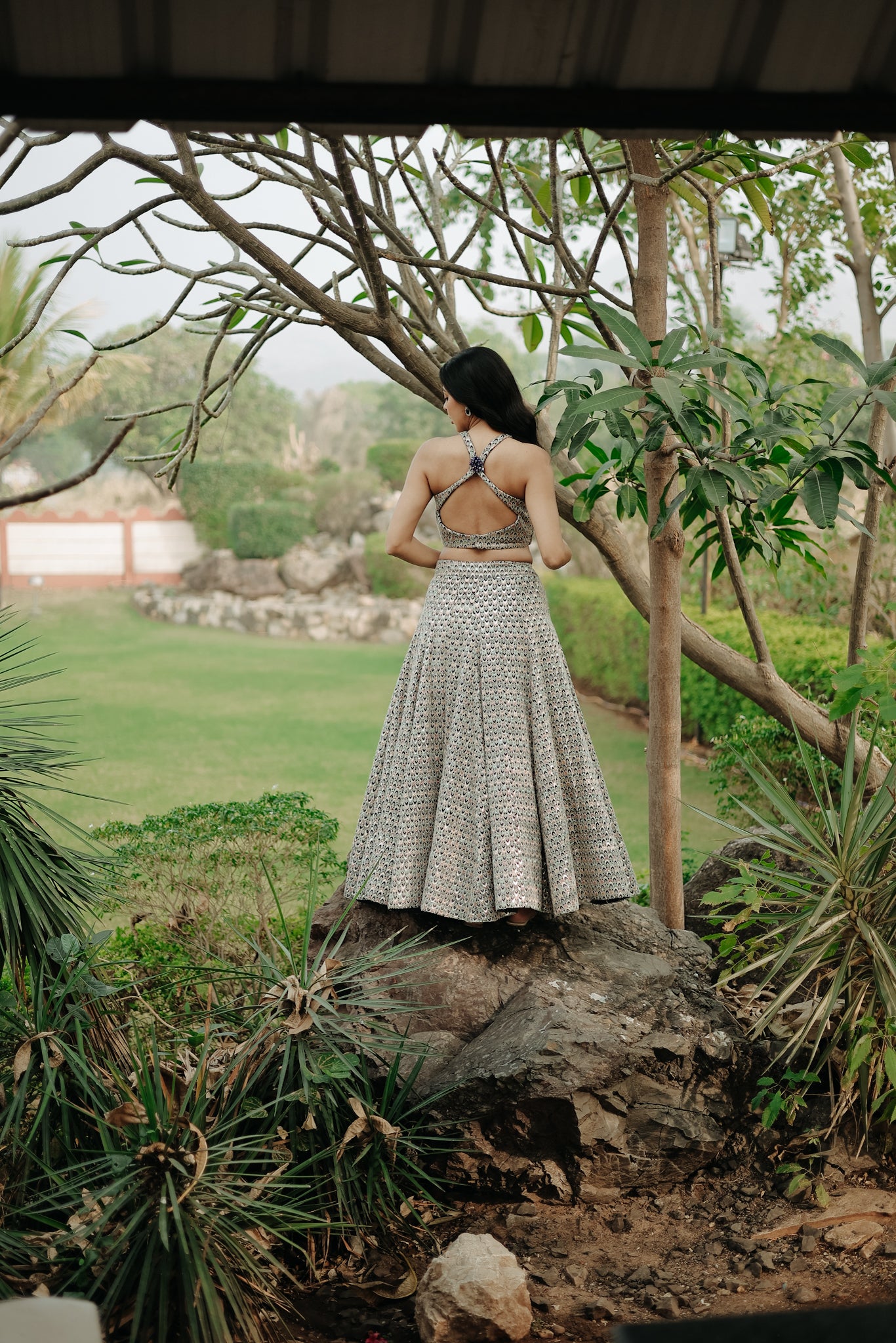 Bollywood-Style Haulter Blouse and a Beaded-Back Twist