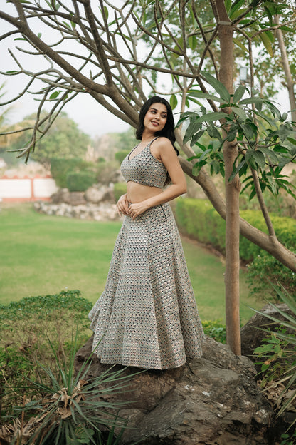 Bollywood-Style Haulter Blouse and a Beaded-Back Twist