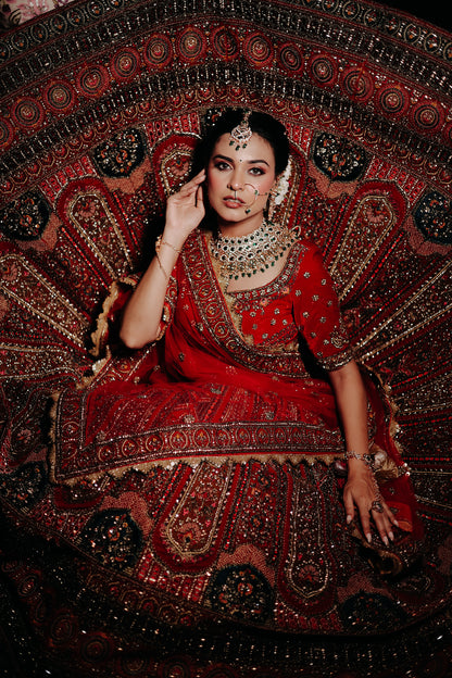 Velvet Harmony Lehenga