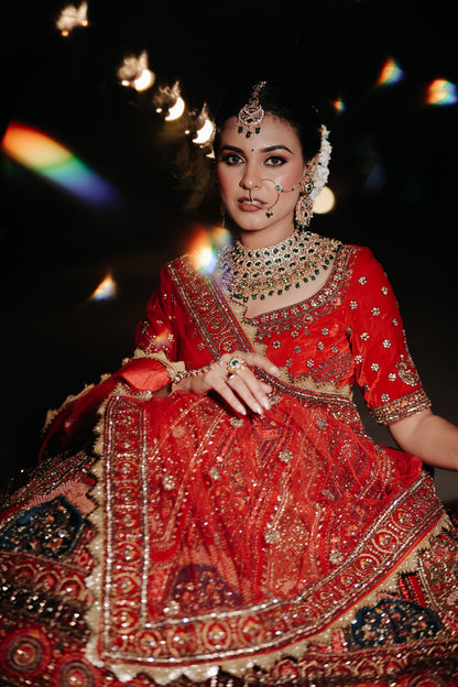 Velvet Harmony Lehenga