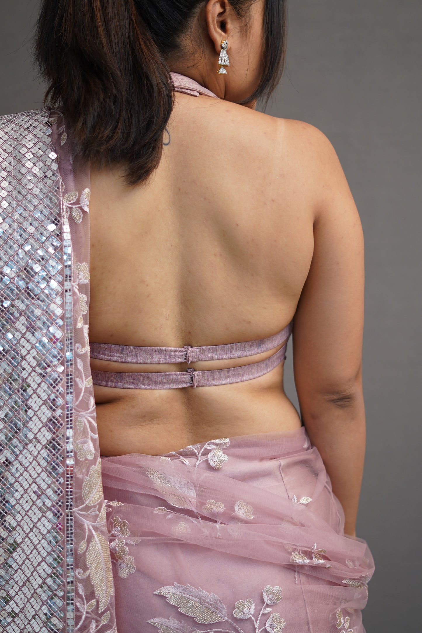 Mushroom Floral Saree