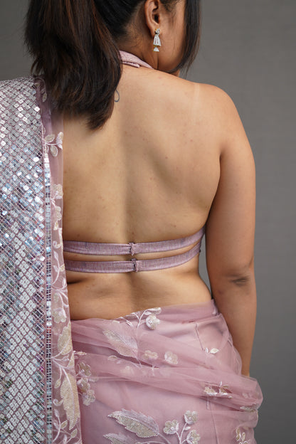 Mushroom Floral Saree