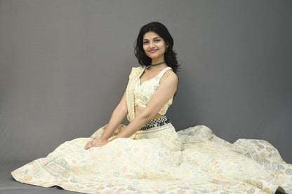 Off-White Regal Lehenga Set