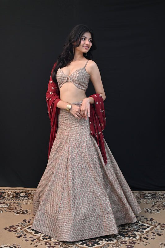 Chanderi Glow Lehenga