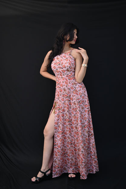 Floral Light Pink Gown