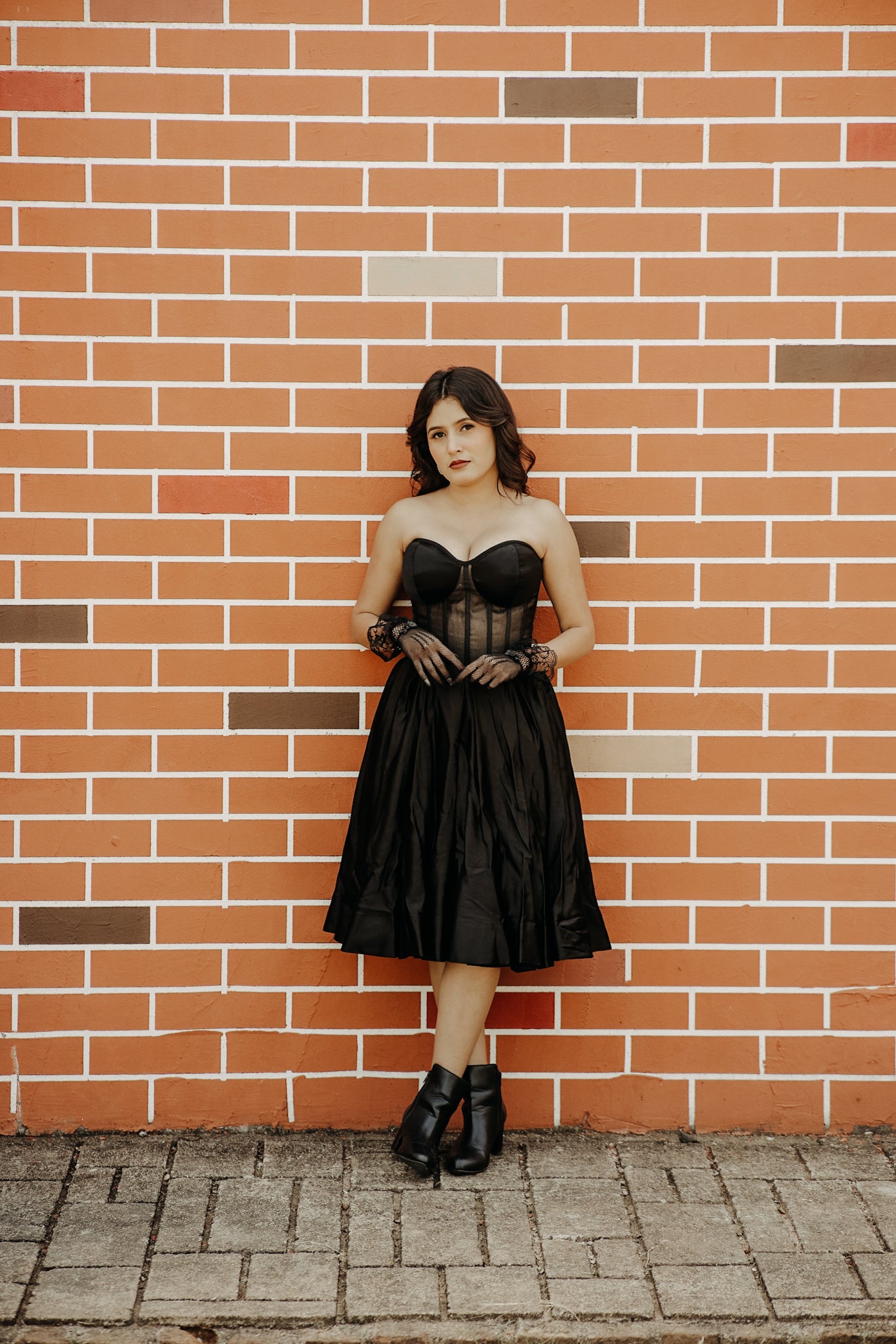 Black Color Corset Frock