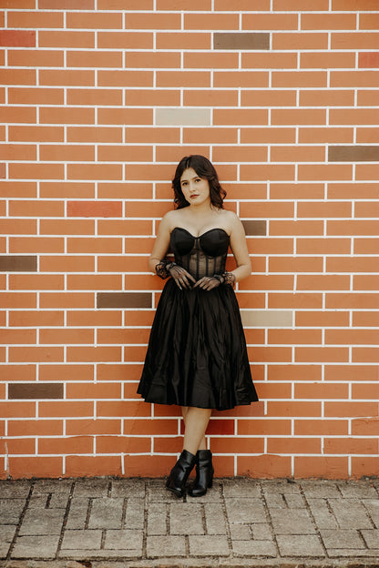 Black Color Corset Frock