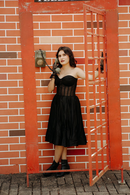 Black Color Corset Frock